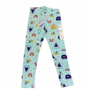 NWT Target Cat and Jack Snow Globe Leggings XS 4-5
